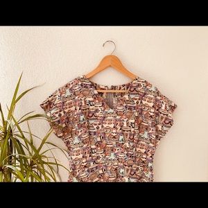 Native Pottery Printed Dress